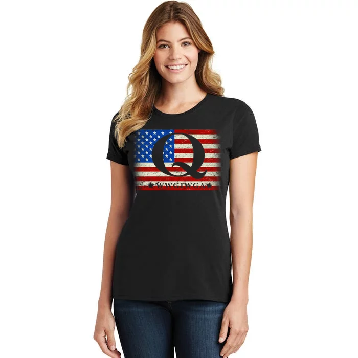 Q-anon  WWG1WGA Where We Go One We Go All Women's T-Shirt