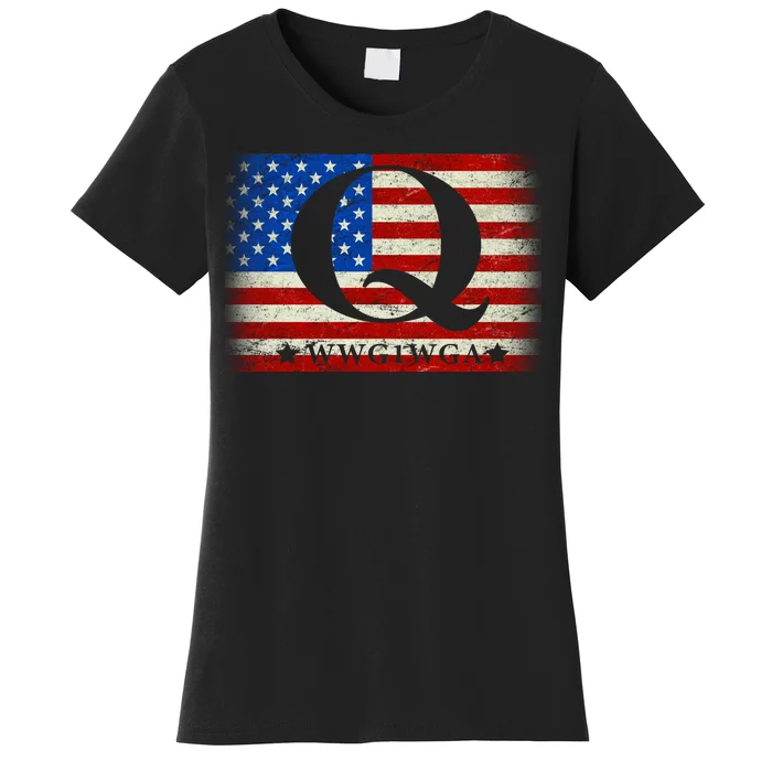 Q-anon  WWG1WGA Where We Go One We Go All Women's T-Shirt