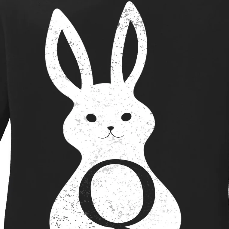 Q Anon Bunny Qanon Ladies Long Sleeve Shirt