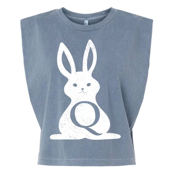 Q Anon Bunny Qanon Garment-Dyed Women's Muscle Tee