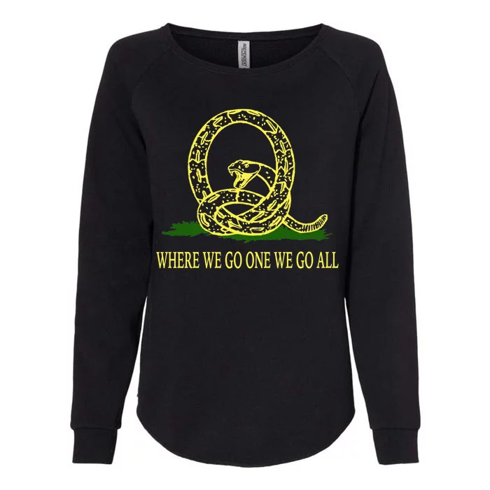 Q Anon Don't Tread On Me Qanon Womens California Wash Sweatshirt