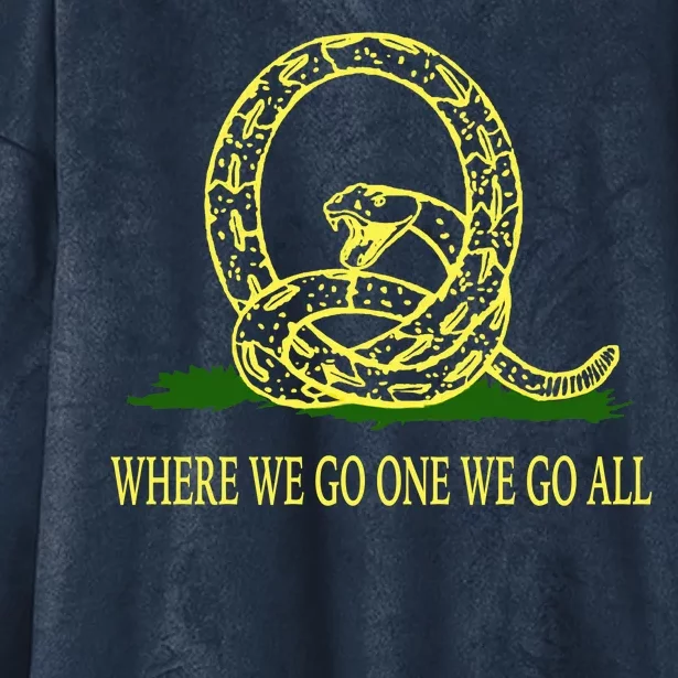 Q Anon Don't Tread On Me Qanon Hooded Wearable Blanket