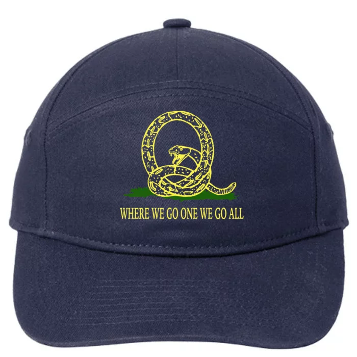 Q Anon Don't Tread On Me Qanon 7-Panel Snapback Hat