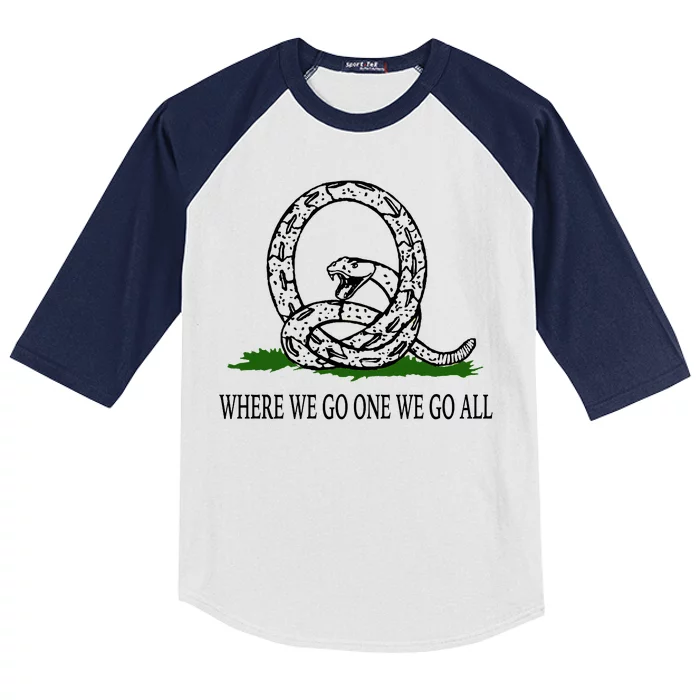 Q Anon Don't Tread On Me Qanon Kids Colorblock Raglan Jersey