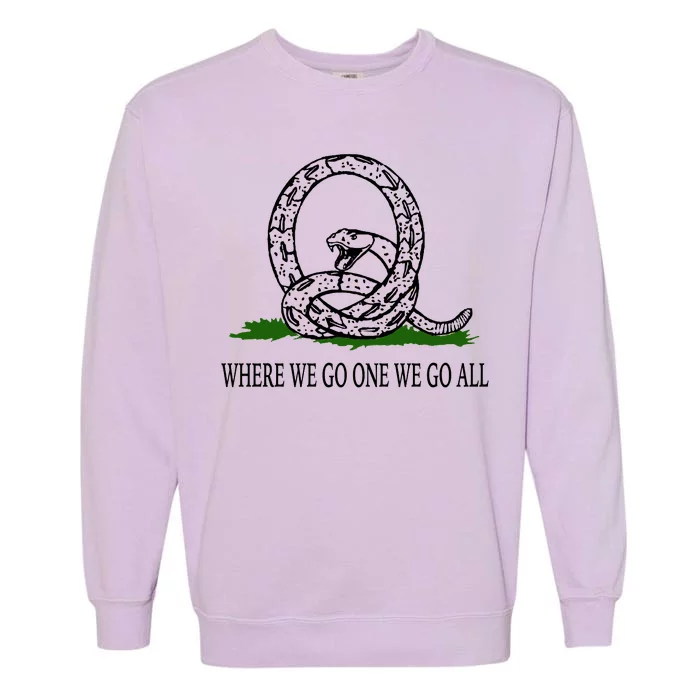 Q Anon Don't Tread On Me Qanon Garment-Dyed Sweatshirt