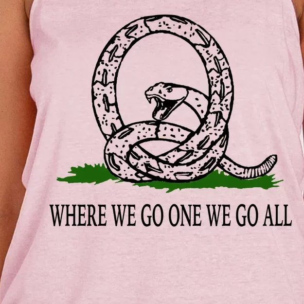 Q Anon Don't Tread On Me Qanon Women's Knotted Racerback Tank