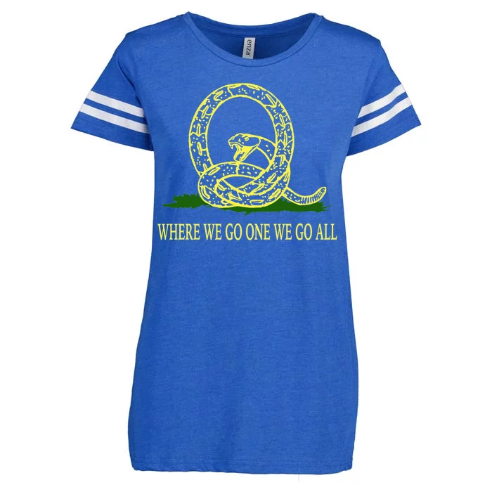 Q Anon Don't Tread On Me Qanon Enza Ladies Jersey Football T-Shirt