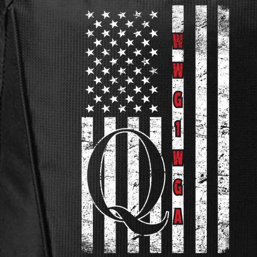 Q-anon Flag Where We Go One We Go All WWG1WGA City Backpack