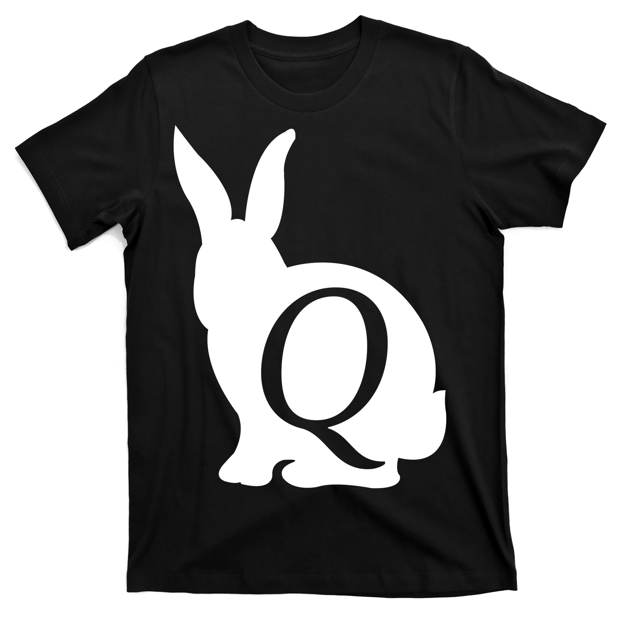 Qanon Red Pill Follow The White Rabbit Great Awakening Black T-Shirt S-6XL 