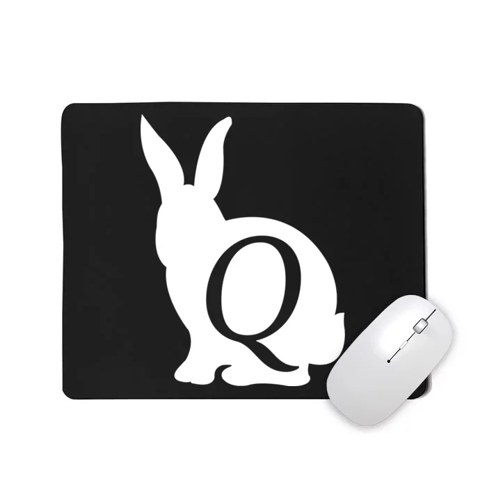 Q-anon Rabbit Logo Mousepad