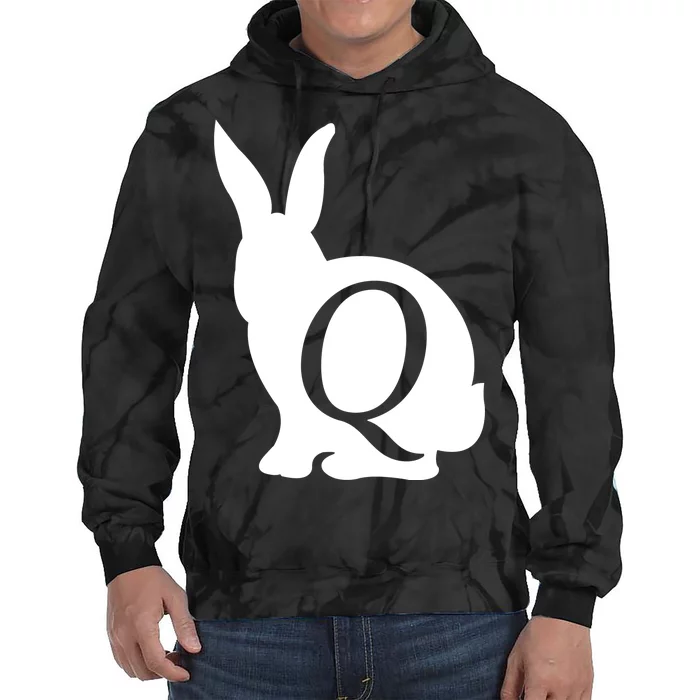 Q-anon Rabbit Logo Tie Dye Hoodie