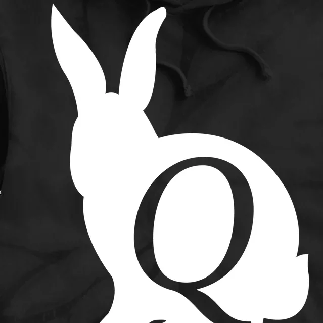 Q-anon Rabbit Logo Tie Dye Hoodie