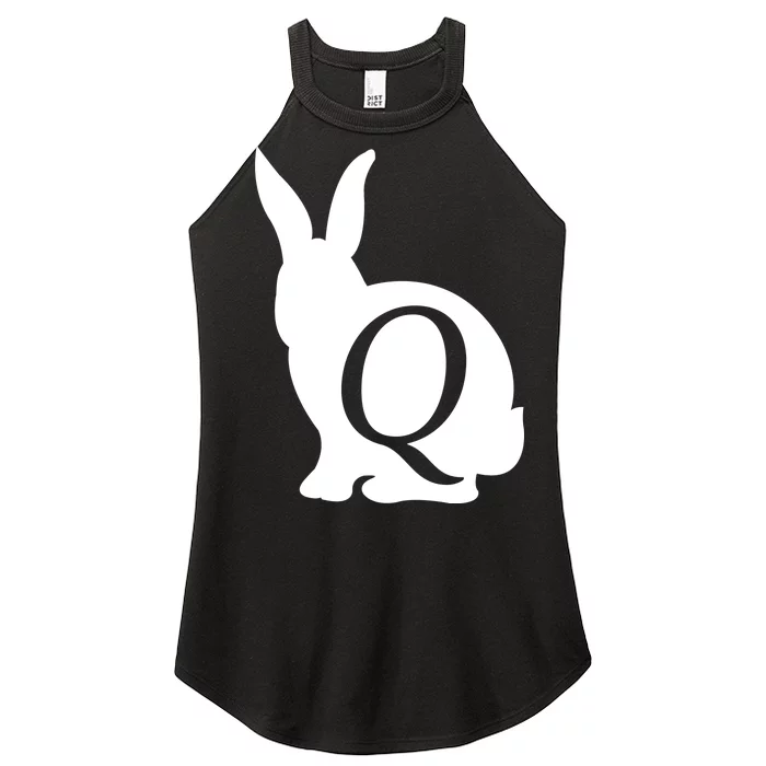 Q-anon Rabbit Logo Women’s Perfect Tri Rocker Tank