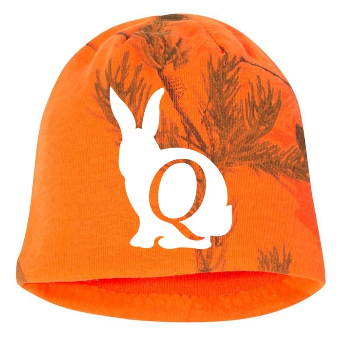 Q-anon Rabbit Logo Kati - Camo Knit Beanie