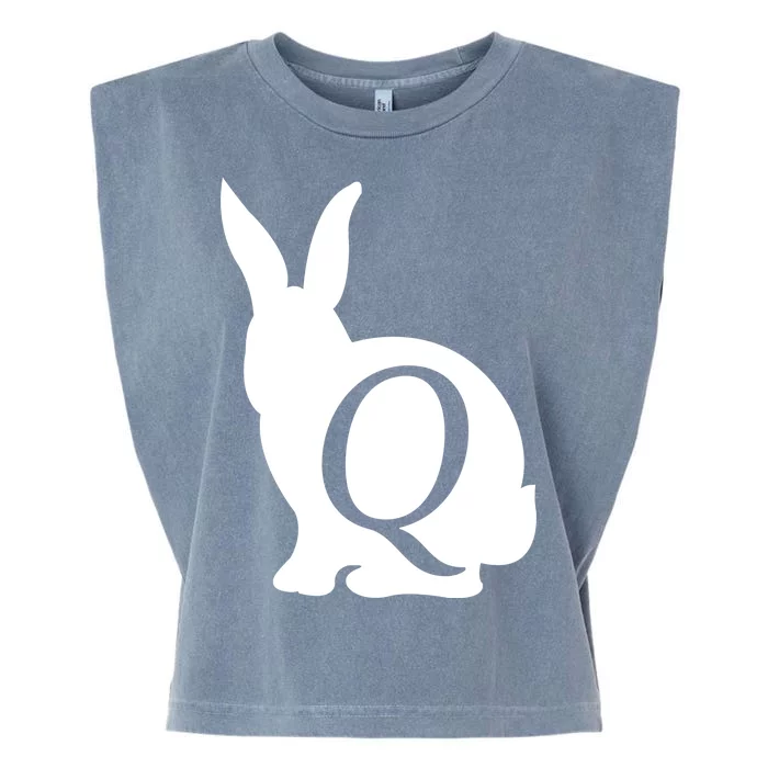 Q-anon Rabbit Logo Garment-Dyed Women's Muscle Tee