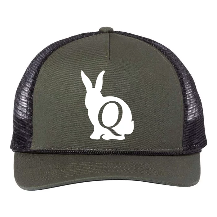 Q-anon Rabbit Logo Retro Rope Trucker Hat Cap