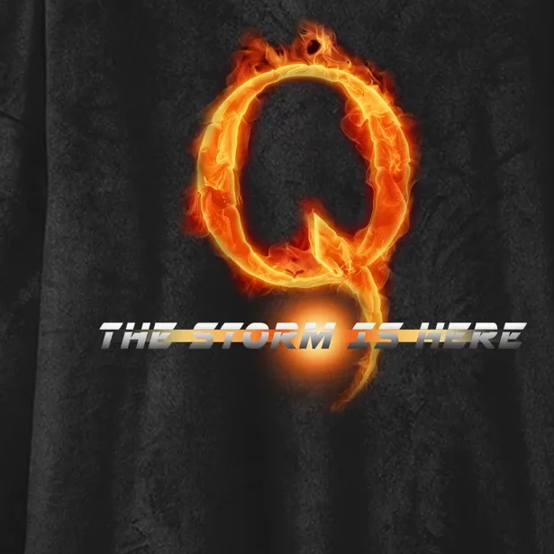 Q-Anon The Storm Is Here Hooded Wearable Blanket