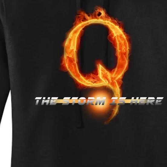 Q-Anon The Storm Is Here Women's Pullover Hoodie