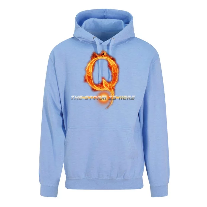 Q-Anon The Storm Is Here Unisex Surf Hoodie