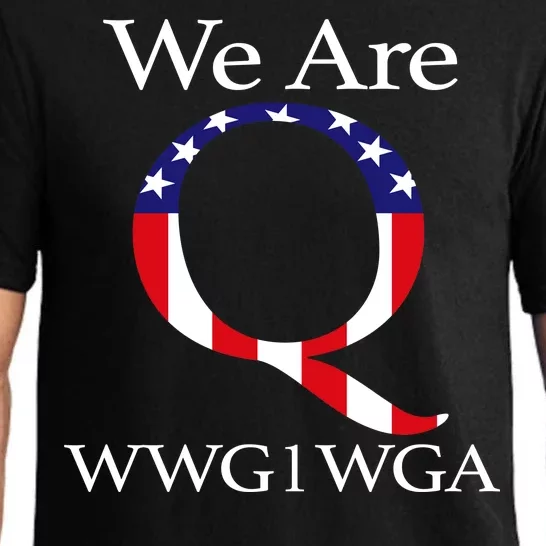 Q Anon We Are WWG1WGA Qanon Pajama Set