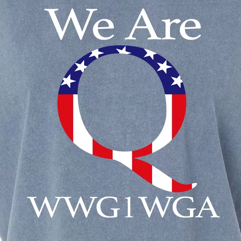 Q Anon We Are WWG1WGA Qanon Garment-Dyed Women's Muscle Tee