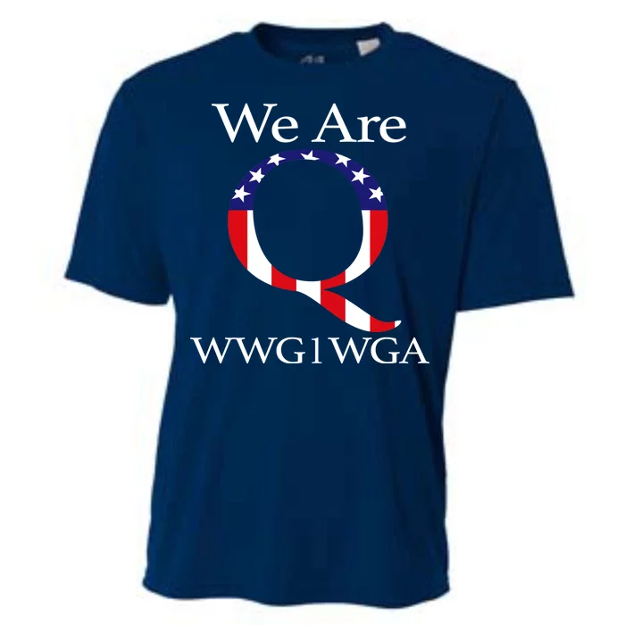 Q Anon We Are WWG1WGA Qanon Cooling Performance Crew T-Shirt