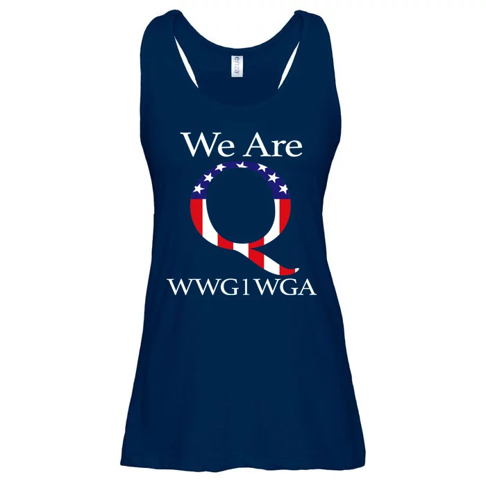 Q Anon We Are WWG1WGA Qanon Ladies Essential Flowy Tank