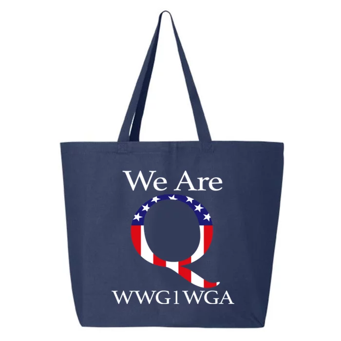 Q Anon We Are WWG1WGA Qanon 25L Jumbo Tote