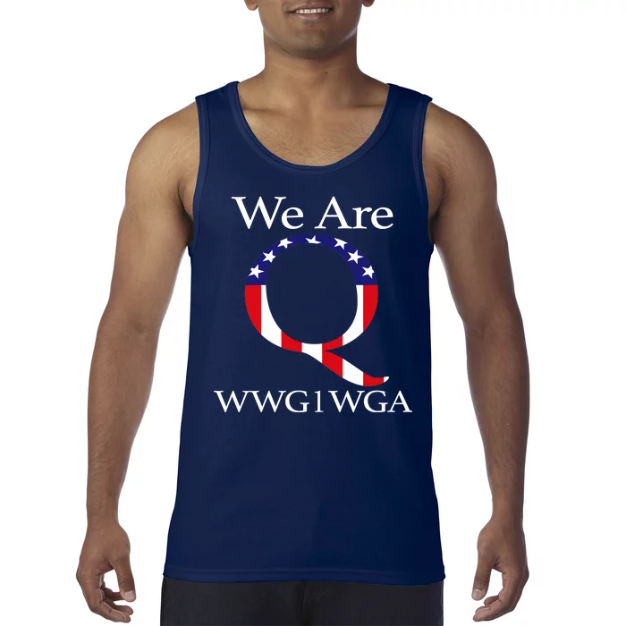 Q Anon We Are WWG1WGA Qanon Tank Top