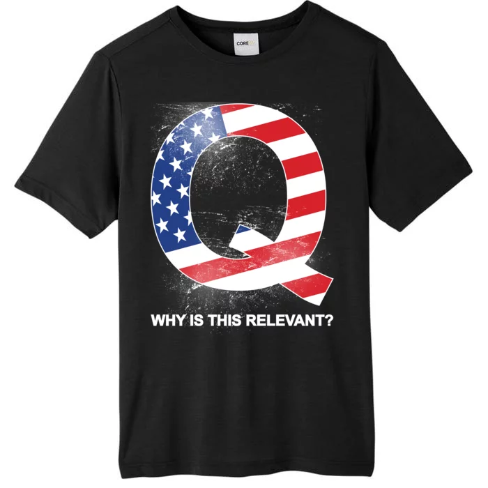 Q Anon Why Is this Relevant ChromaSoft Performance T-Shirt