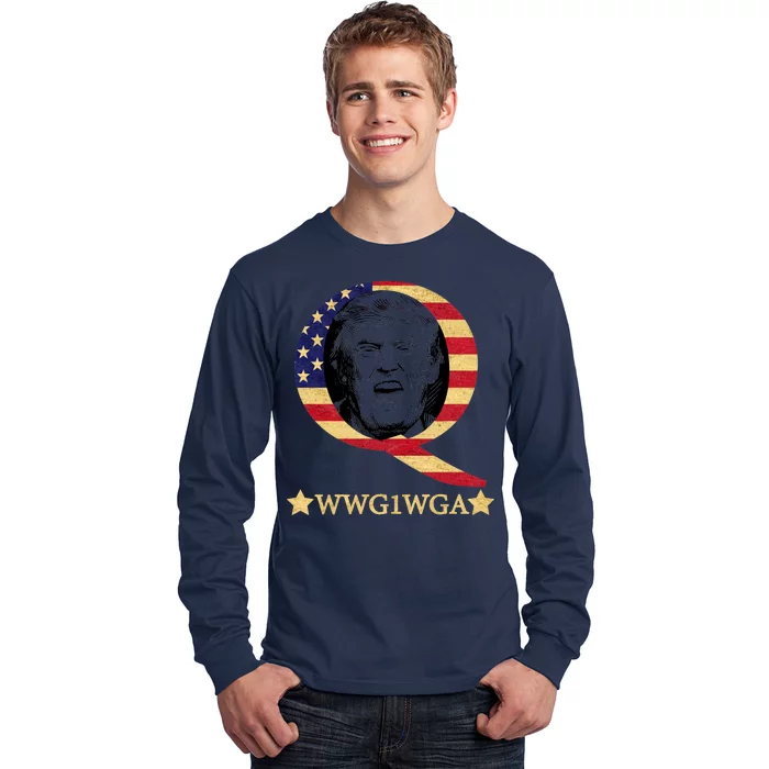 Q-Anon WWG1WGA Trump Great Awaking Long Sleeve Shirt