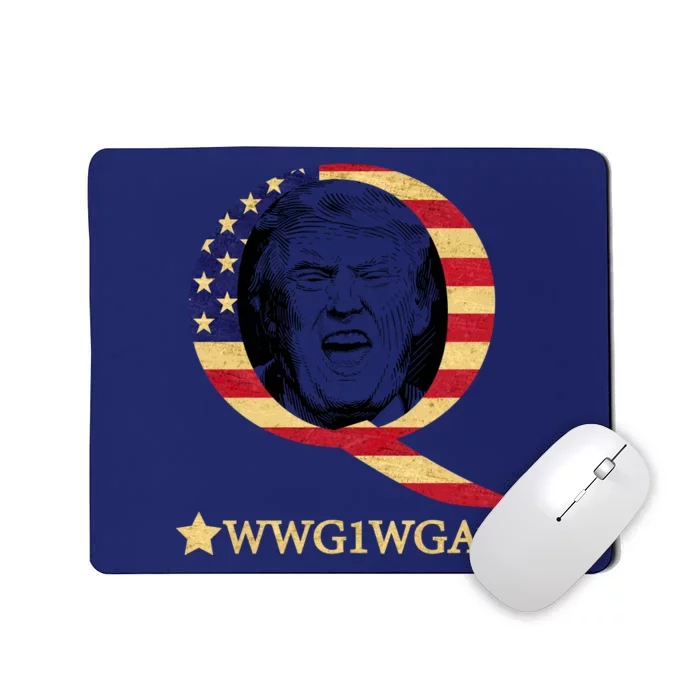 Q-Anon WWG1WGA Trump Great Awaking Mousepad