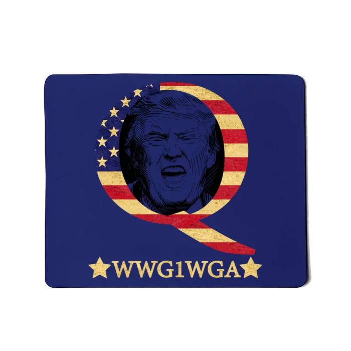 Q-Anon WWG1WGA Trump Great Awaking Mousepad