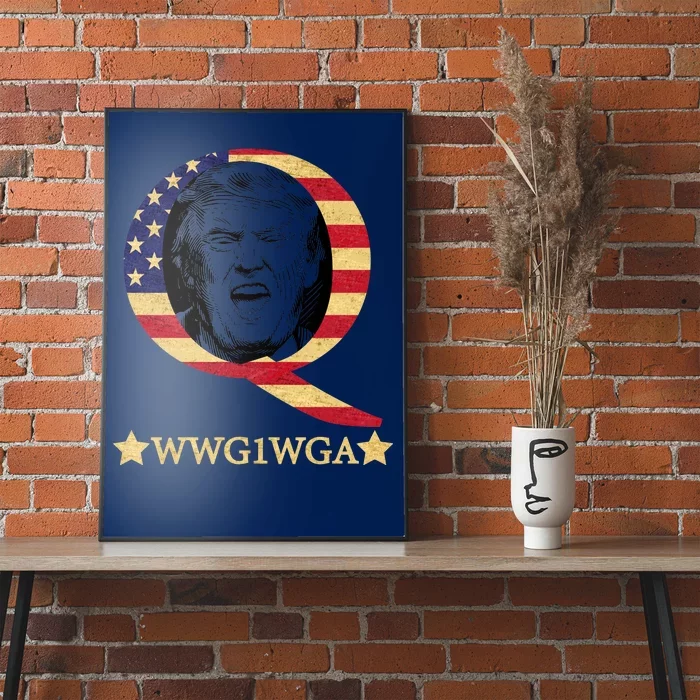 Q-Anon WWG1WGA Trump Great Awaking Poster