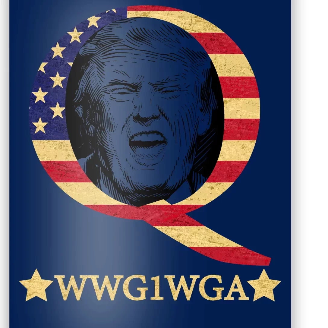 Q-Anon WWG1WGA Trump Great Awaking Poster