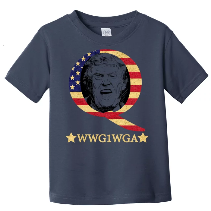 Q-Anon WWG1WGA Trump Great Awaking Toddler T-Shirt