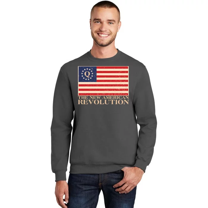 Q The New American Revolution Qanon Tall Sweatshirt