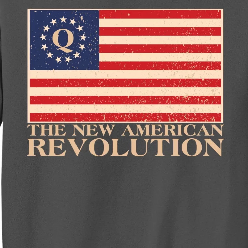 Q The New American Revolution Qanon Tall Sweatshirt