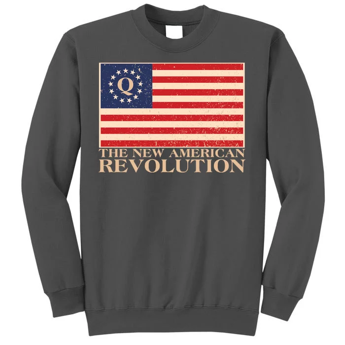 Q The New American Revolution Qanon Tall Sweatshirt