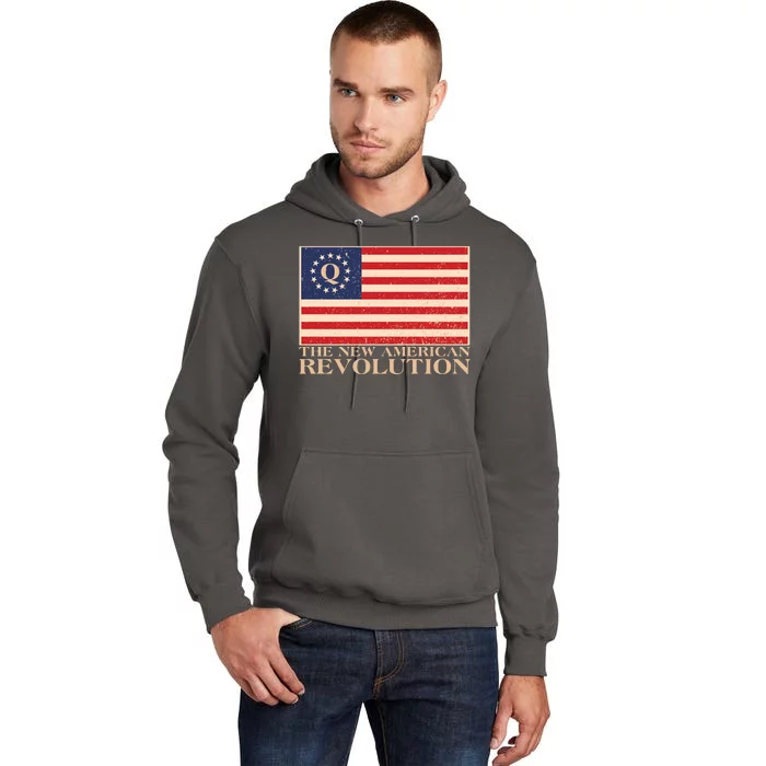 Q The New American Revolution Qanon Tall Hoodie