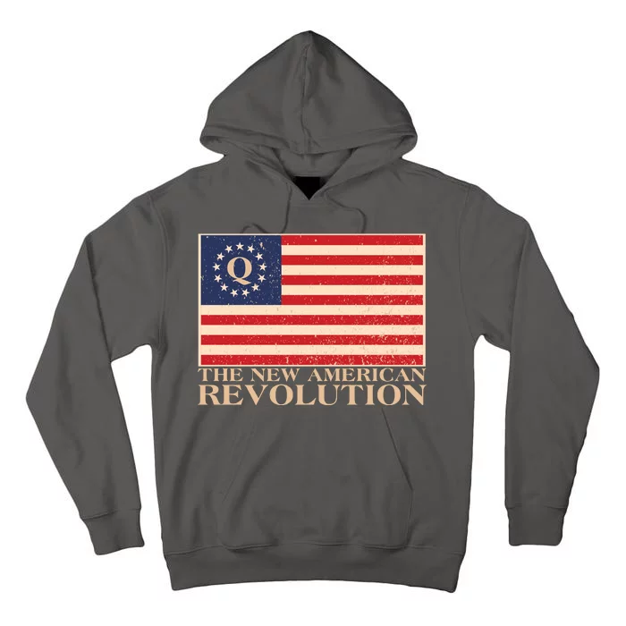 Q The New American Revolution Qanon Tall Hoodie