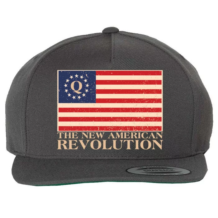 Q The New American Revolution Qanon Wool Snapback Cap