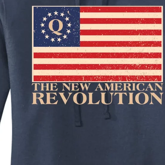 Q The New American Revolution Qanon Women's Pullover Hoodie