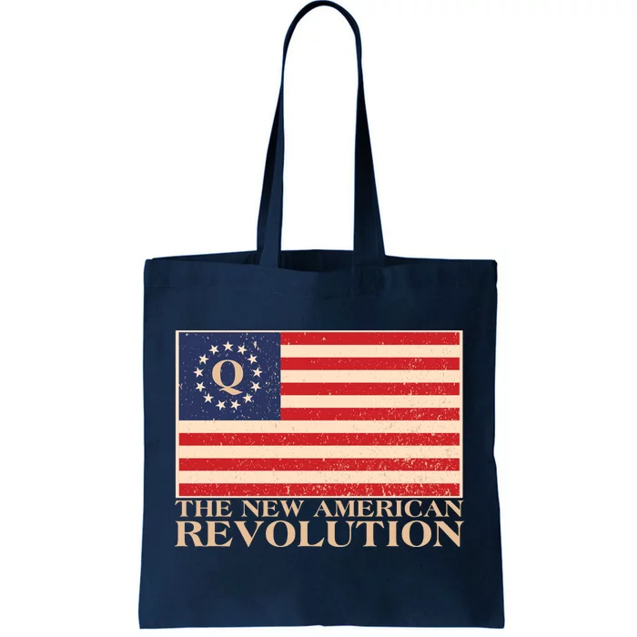 Q The New American Revolution Qanon Tote Bag