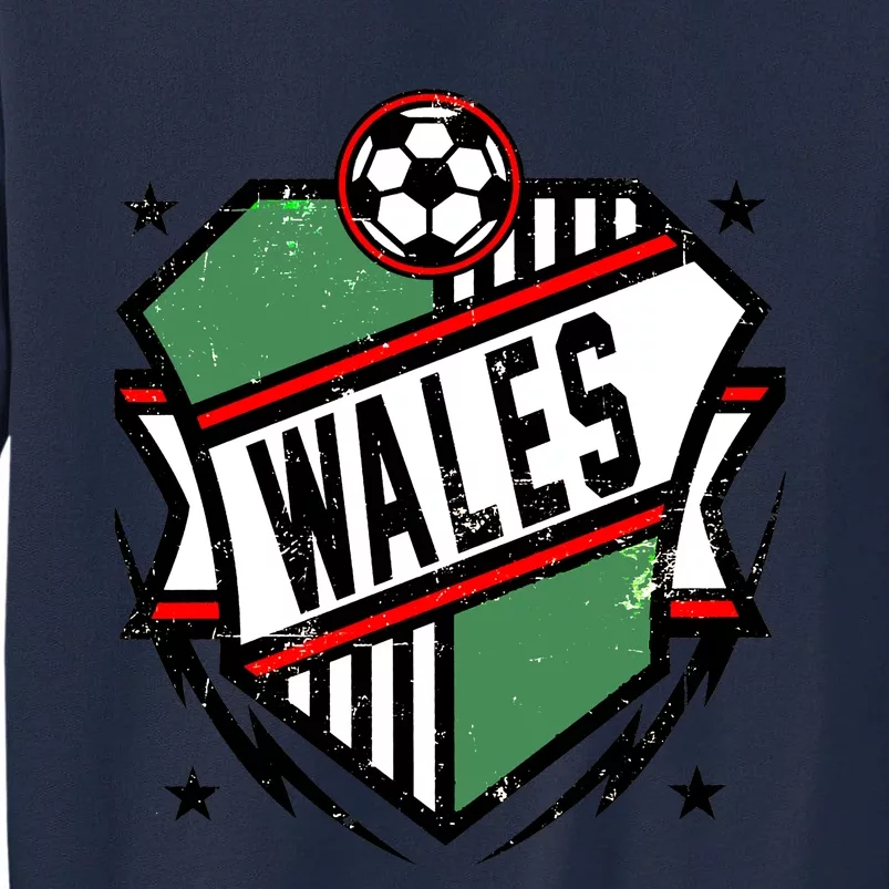 Qatar 2022 Soccer Football Cup Wales Team Support Tall Sweatshirt