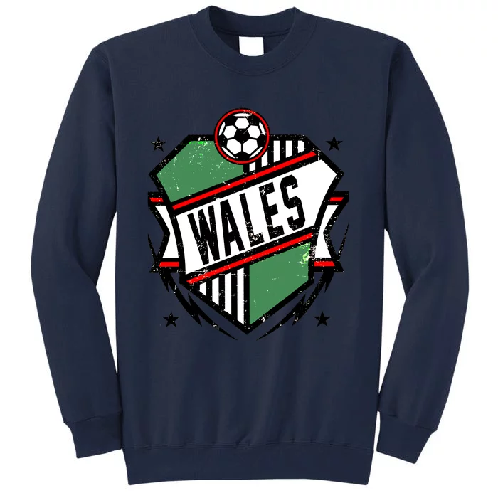 Qatar 2022 Soccer Football Cup Wales Team Support Tall Sweatshirt