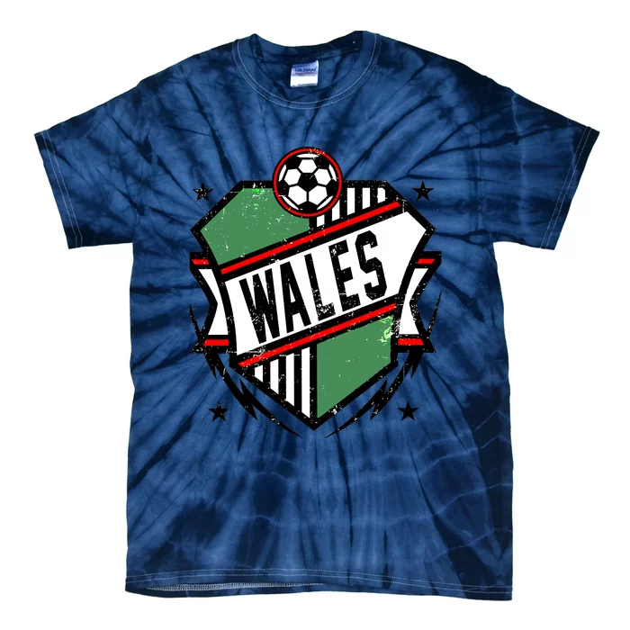 Qatar 2022 Soccer Football Cup Wales Team Support Tie-Dye T-Shirt