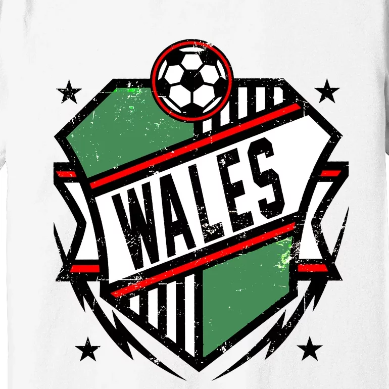 Qatar 2022 Soccer Football Cup Wales Team Support Premium T-Shirt