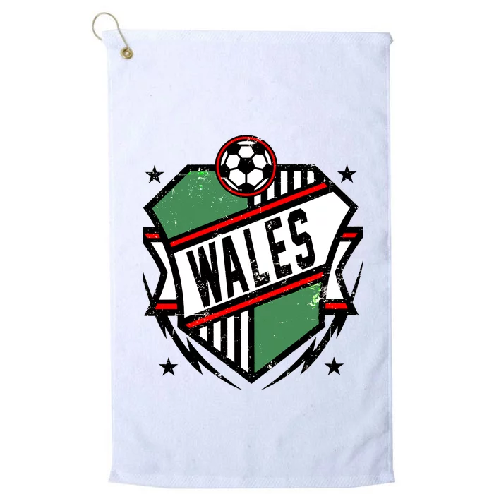 Qatar 2022 Soccer Football Cup Wales Team Support Platinum Collection Golf Towel