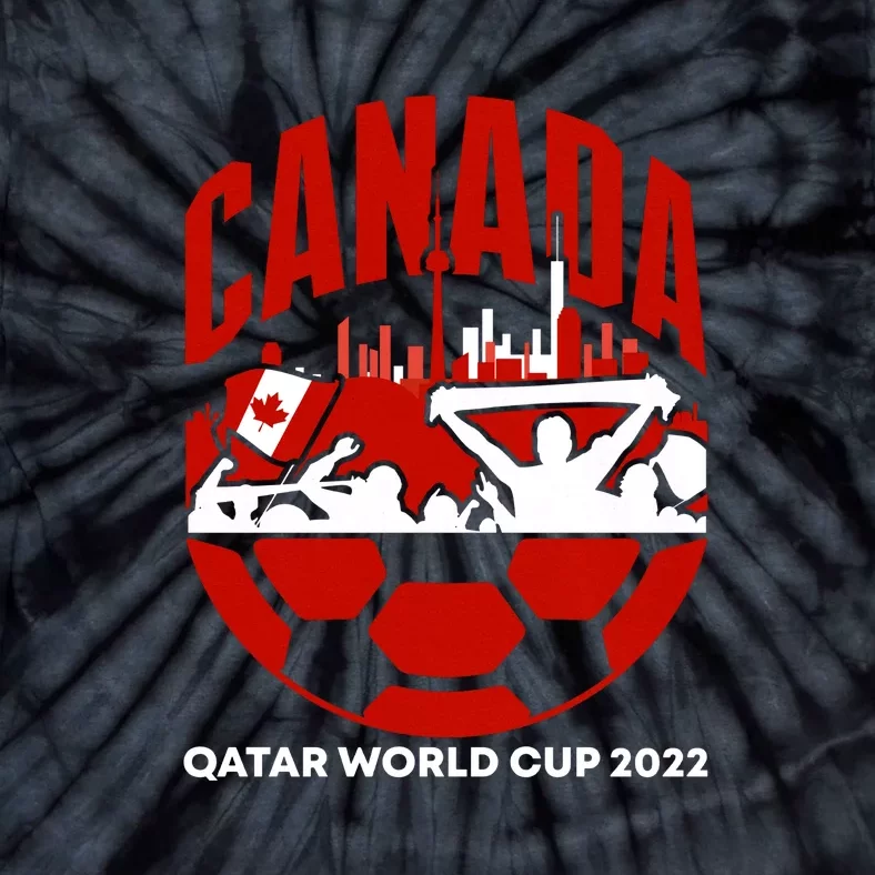 Qatar 2022 Soccer Football Cup Canada Team Support Tie-Dye T-Shirt